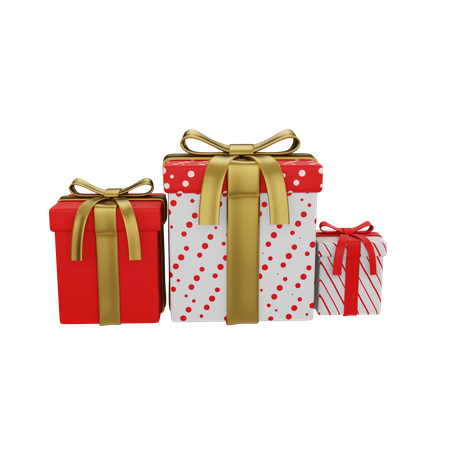 Free Christmas Gifts  3D Icon