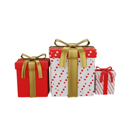 Free Christmas Gifts  3D Illustration
