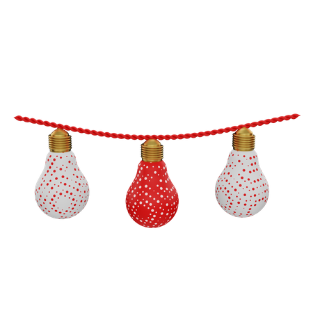 Free Christmas Lights  3D Icon