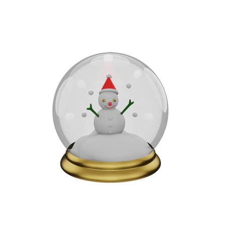 Free Christmas Snow Globe  3D Icon