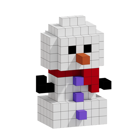 Free Christmas Snowman  3D Icon