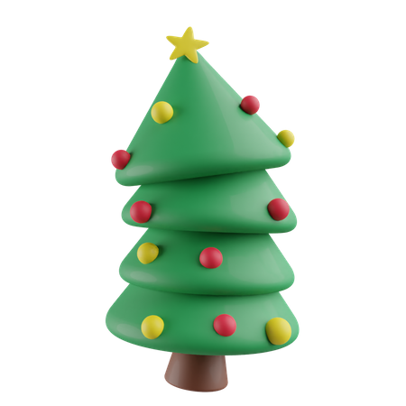 Free Christmas tree 3D Icon