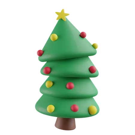 Free Christmas tree 3D Icon