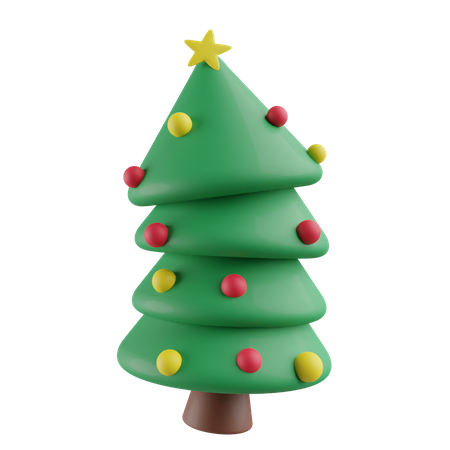 Free Christmas tree  3D Icon