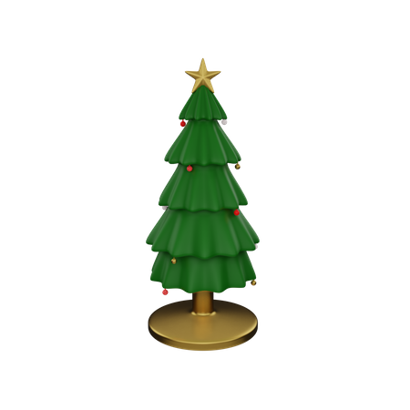 Free Christmas Tree  3D Icon