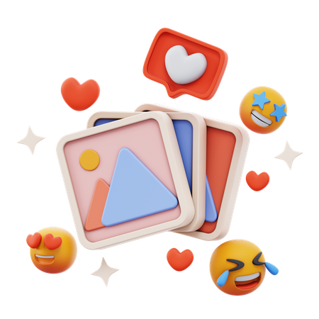 Free Cial Media Gallery  3D Icon
