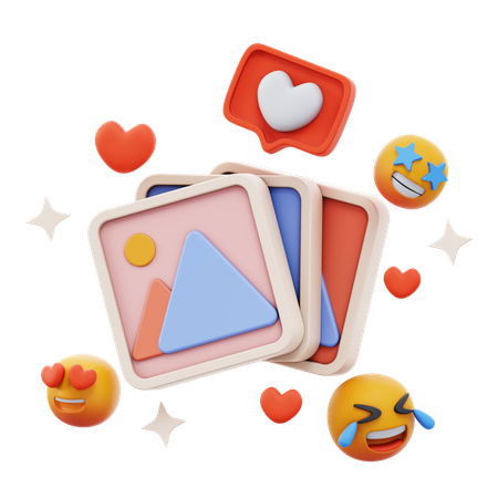 Free Cial Media Gallery  3D Icon