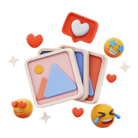 Free Cial Media Gallery  3D Icon