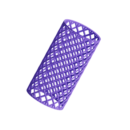 Free Cilindro de estrutura de arame  3D Icon