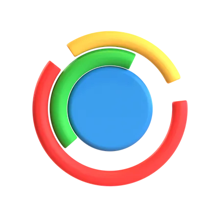 Free Circle Chart  3D Icon