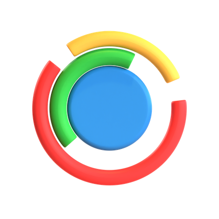 Free Circle Chart  3D Icon