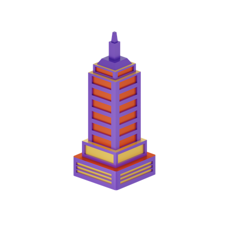 Free City Tower  3D Icon