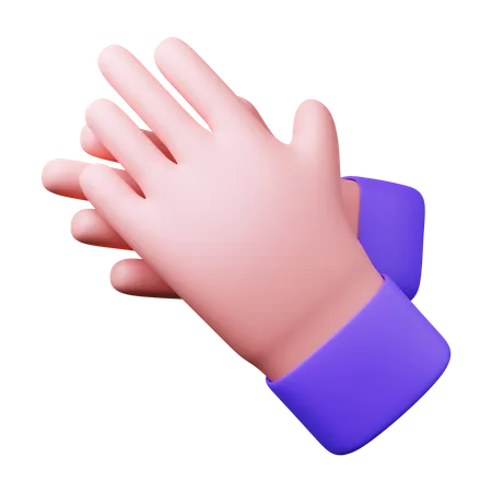 Free Clapping Hand Gesture 3 D Illustration 3D Illustration