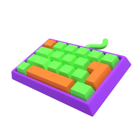 Free Clavier  3D Illustration