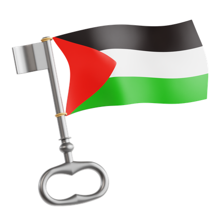 Free Clé palestinienne  3D Icon