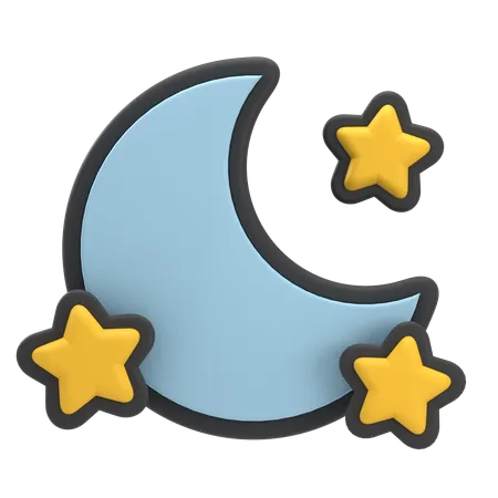 Free Clear Night  3D Icon