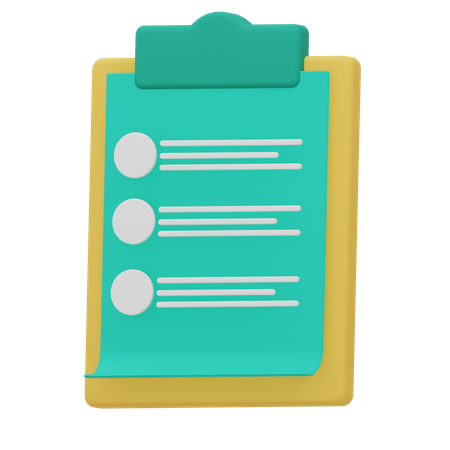 Free Clipboard  3D Icon