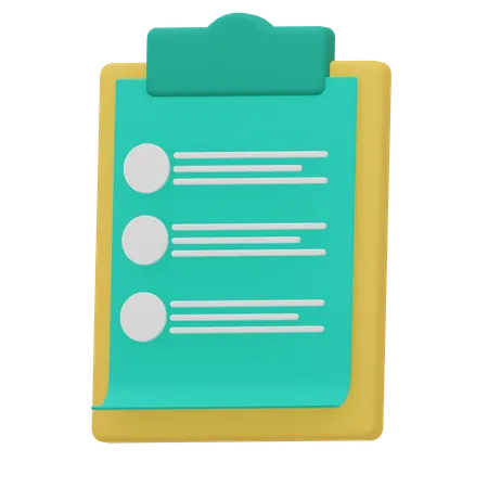 Free Clipboard  3D Icon