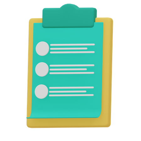 Free Clipboard  3D Icon