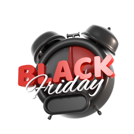 Free Clock For Black Friday  3D Icon