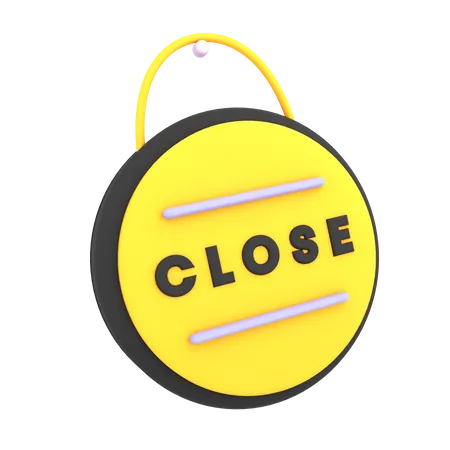 Free Close Sign  3D Icon