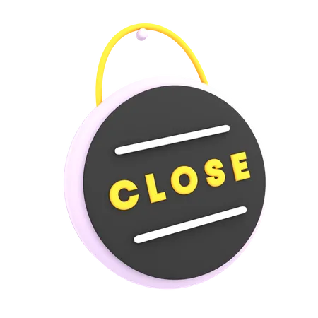 Free Close Sign  3D Icon