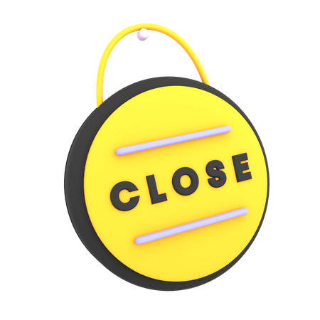 Free Close Sign  3D Icon