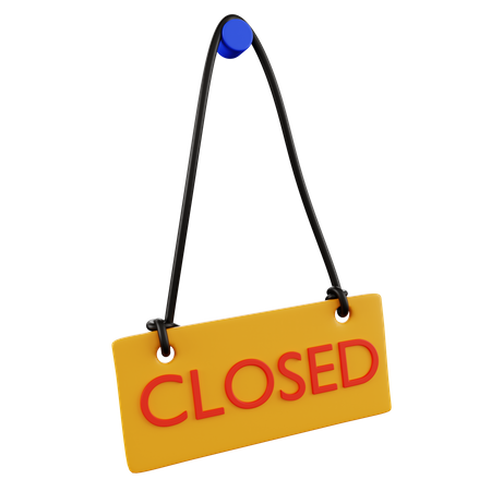 Free Closed Board  3D Icon