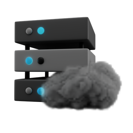 Free Cloud Server  3D Icon