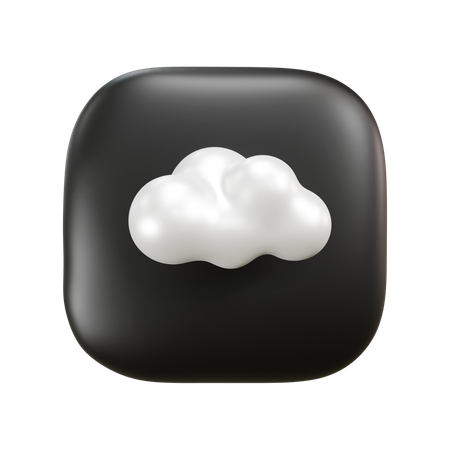 Free Cloud Weather  3D Icon