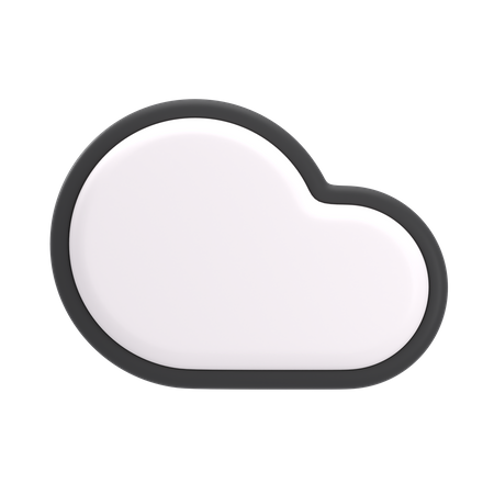 Free Cloudy  3D Icon