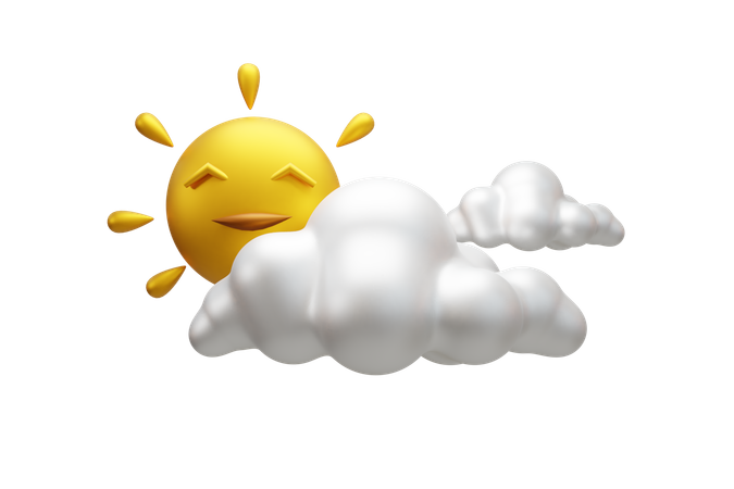 Free Cloudy Day  3D Icon