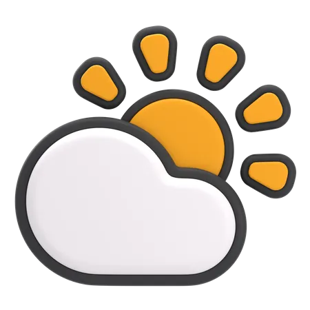 Free Cloudy Day  3D Icon