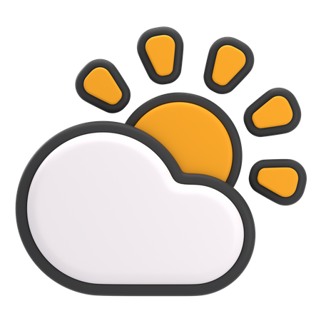 Free Cloudy Day  3D Icon