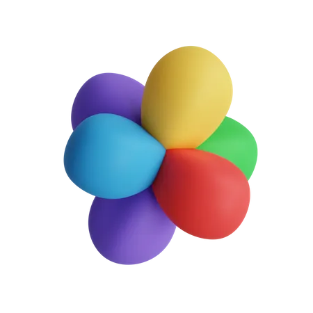 Free Cluster-Ballon  3D Illustration