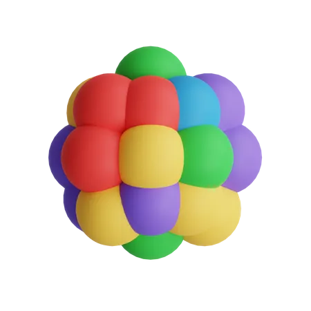 Free Cluster Balloon  3D Illustration