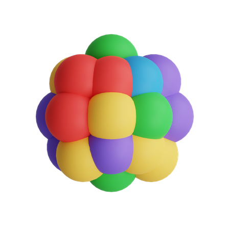 Free Cluster Balloon  3D Illustration