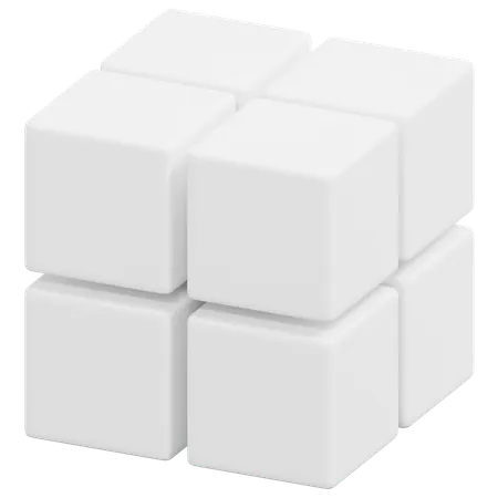 Free Clustered Cubes  3D Icon