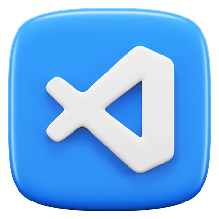 Free Código de estudio visual  3D Icon