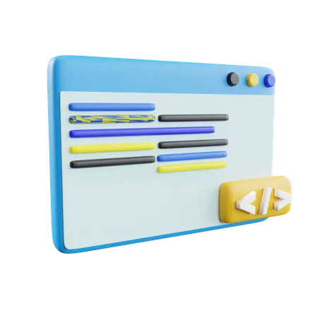 Free Coding  3D Icon