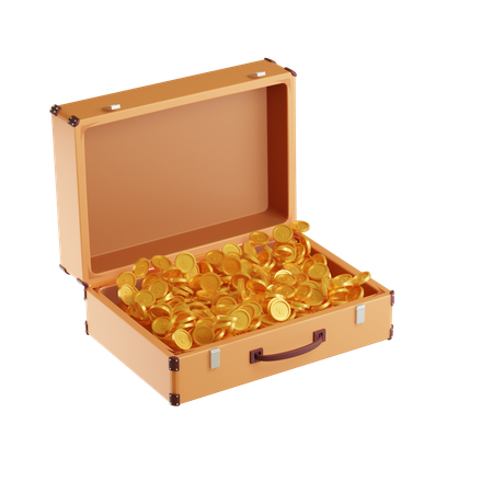 Free Coffre d'argent  3D Icon