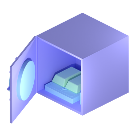 Free Coffre-fort  3D Icon