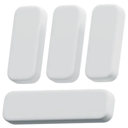 Free Disposition du pied de page de la grille de colonnes  3D Icon