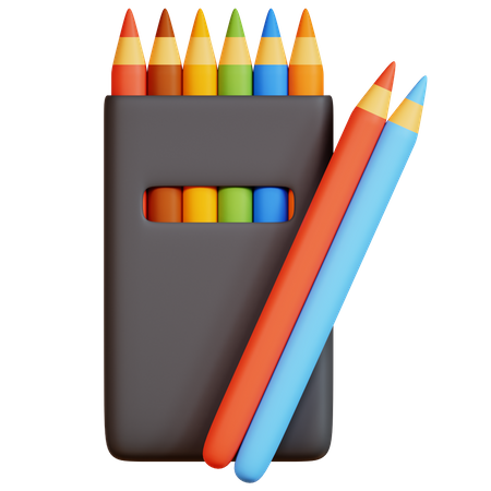 Free Colored Pencils  3D Icon