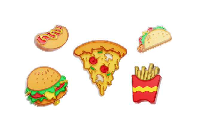 Free Comida rápida  3D Icon