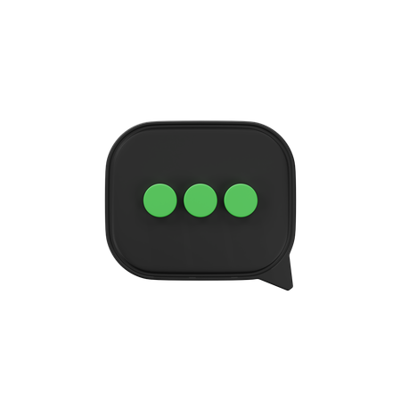 Free コメント  3D Icon
