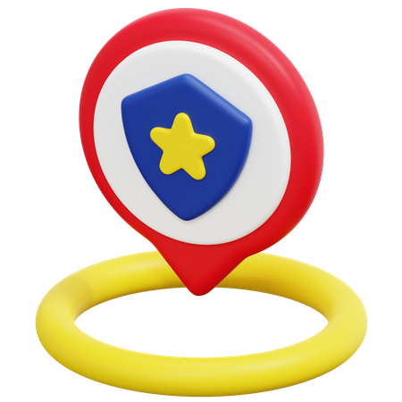 Free Emplacement du poste de police  3D Icon