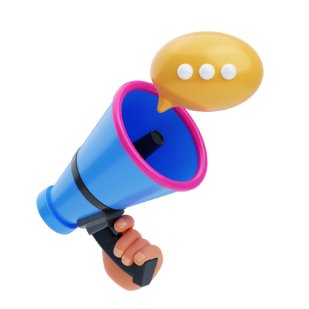 Free Communication marketing  3D Icon