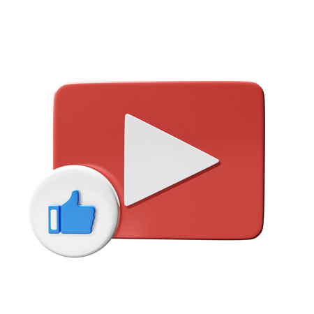 Free Youtube me gusta  3D Icon