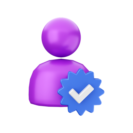 Free Comprobar perfil  3D Icon